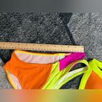 Neon Orange and Pink Bikini Set Size M Size M Photo 10