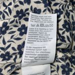 J.Crew Navy & Blue Floral Shirt Sleeve Tie Front Butt Down Cotton Casual Shirt S Photo 9