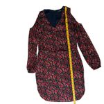 Ralph Lauren Lauren  Womens Red Pink Floral‎ Cold Shoulder Dress Sz 4 | Romantic Photo 11