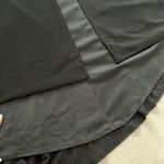 Women size small long black dress with small train bust and waist mesh detail Photo 10