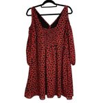 Disney  Colleen Atwood Alice Red Heart Looking Glass Dress Size L Photo 4