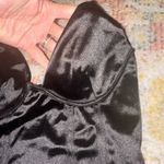 Black Satin Bustier Top Photo 2