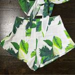 Zaful Palm Leaf Tie Top and High Rise Shorts Set Photo 2