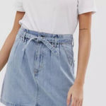 Hollister Womens  Denim Ultra High Rise Jean Paperbag Skirt w Belt - Sz 9 Photo 0