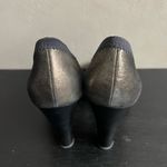 Daniblack Women's Reese Pump Elegant Antique Gold Black Quilted Heels Cap Toe 6 Photo 3