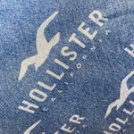 Hollister ‎ bag cinch sac denim jean logo print adjustable unisex one size NEW Photo 3