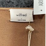 Wilfred  Aritzia Tan Ribbed Knit Maxi Midi Bodycon Long Sleeve Dress Large Photo 4