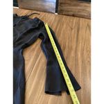 Derek Lam  New York Silk bell sleeve pleated key hole black romper shorts size 10 Photo 8