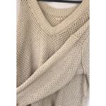 Aerie Cream Off-the-Shoulder Sweater with Loose Knit Women’s XXL Lounge Oversize Photo 5
