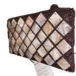 Mad Bags Natural Horn & Sea Shell Mini Clutch Wristlet Brown Photo 7