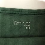 Aerie Offline by  Womens Crop Top Tank OG Original Ribbed Green M Photo 2