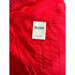 Blair  Red Women's Blouse Large Lace Pleated Button-Front NWOT Boho Photo 9