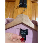 Eileen Fisher  Pink Cotton Stretch Double Breasted Jacket Coat Women’s Medium Photo 1