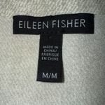 Eileen Fisher Hazy Printed Silk Crepe V-Neck Bone Button Front Top EUC Medium Photo 5