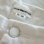 Good American NWT Jeans Good Waist Palazzo Crop Wide Leg in White Size 10/30 Photo 12