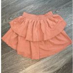 Aerie NWT  Tiered Ruffle Skirt Orange Size Small Photo 4