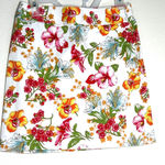 Rafaella  Floral Mini Skirt - Red, Yellow, Green Photo 0