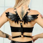 Black Harness O Ring Wings New Photo 0