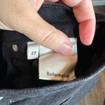 Reformation  Julia Crop High Cigarette Jean in Black Photo 5