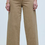 Madewell  The Curvy Emmett Wide-Leg Crop Pant Welt Pocket Khaki 29 NWOT Photo 0