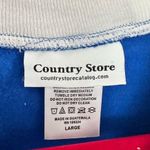 Country Store Women’s Large Blue Let is Snow Cat Lover Sweatshirt Photo 1