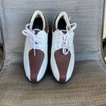 Oakley  High-Quality Brown & White Leather Golf Shoes Photo 1