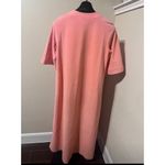 Vanity Fair  pink 3/4 sleeve 1/2 zip duster sz Medium Photo 5