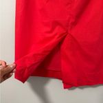 J.Crew  cotton poplin red ruffle Pencil skirt - size 6 Photo 6