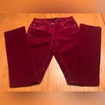 White House | Black Market ‎ Slim Leg Corduroy Pants Size 0 in Burgundy Plum Wine Photo 15