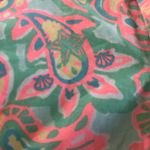 Lilly Pulitzer Barclay Cuffed Board Short Sz. 0 Bright Paisley Pink Green Blue Photo 6