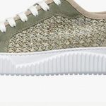 Voile Blanche MAIORCA FLAT SUEDE AND FABRIC SNEAKERS EU38 Green Size 8 Photo 11