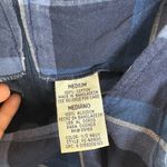 Vintage Faded Glory Blue Plaid Cotton Sleeveless Dress Size M Photo 4