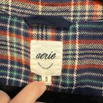 Aerie  plaid holiday short sleeve pajama top Photo 1