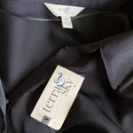 Terra & Sky NEW TERRY & SKY Wrap Front Long Sleeve Blouse Size 3X Black Business Casual Chic Photo 3