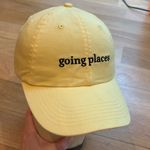 Summersalt  Baseball Cap Yellow Embroidered Going Places NWT Photo 1