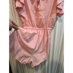 Angashion Angas Pink Ruffle Sleeve Romper‎ Drawstring Waist Casual Cute Photo 5