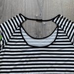 Kate Spade NWT Women's Black Stripe Open Back Tee Photo 5