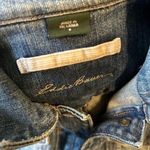 Eddie Bauer  blue jeans denim cotton jacket long sleeve with pockets size small Photo 3