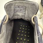 Clarks Blue and Tan Sneakers with Suede Texture Photo 6