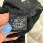 Harper  & Ivy Los Angeles California Y2K Ribbed Graphic Tee T Shirt Black Size‎ S Photo 4