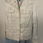 Eddie Bauer  100% linen vintage utility military‎ jacket Photo 1