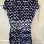 BCBG Max Azria Chelsey Mosaic Blue Triangle Dress Photo 5