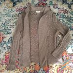 Loft Ann Taylor  Knitted Lace Design Cardigan Photo 2
