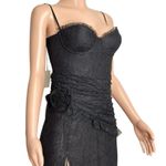 Majorelle Salma Floral Lace Gown, Black, Medium Photo 12