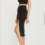 Abercrombie & Fitch Abercrombie Black Rib Midi Pencil Skirt Photo 4