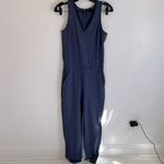 Athleta  Brooklyn Textured Jumpsuit Slate Blue Photo 4