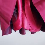 XScape  Burgundy Wine Deep V-neck Sleeveless A-line Flare Dress Photo 2