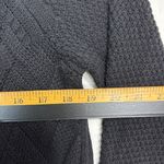 Sonoma  Lattice Stitch Knit Sweater Womans L Black Tunic Long Sleeve No Tags Photo 3
