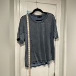Jane and Delancey  Size M Blue Burnout Soft Crew Neck Short Sleeve Tee Shirt Photo 4