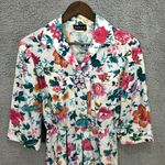Breli II Floral Midi Dress 10‎ White Cottagecore Garden Party Vintage USA Photo 3